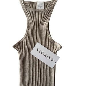 NWT Athleta Women's Eternal Seamless Crop Tank, Ribbed, stretchy, XS